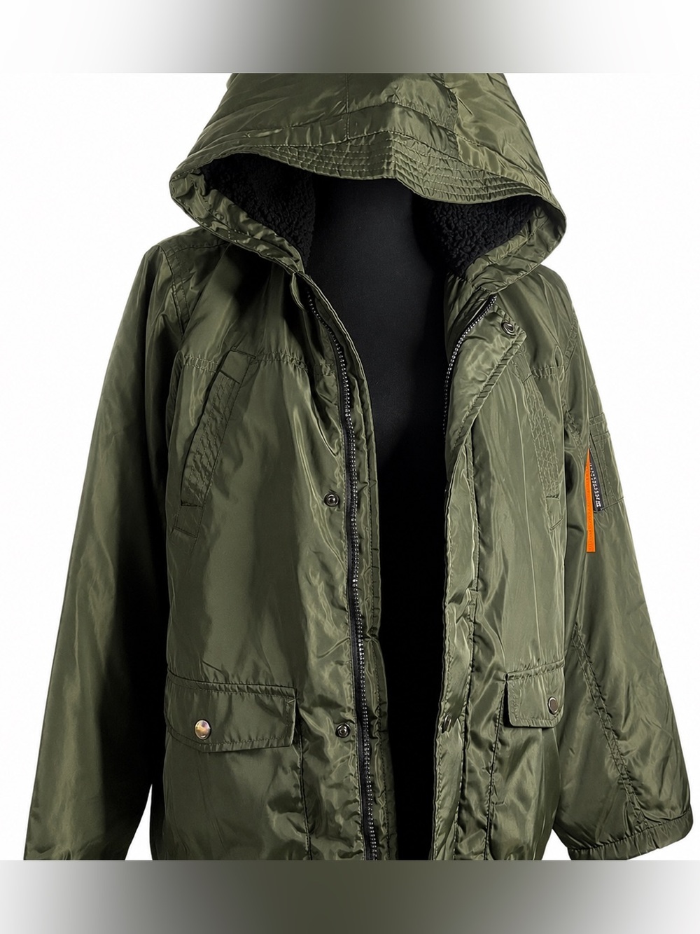 NWT - MEMBER'S ONLY - Green Anorak Jacket size 14/16 Youth